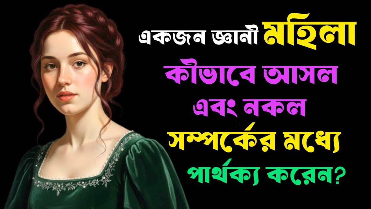 :+বুদ্ধিমান নারী কীভাবে আসল ও নকল সম্পর্ক চিনে নেয় | সত্যিকারের সম্পর্ক চেনা শিখুন....।