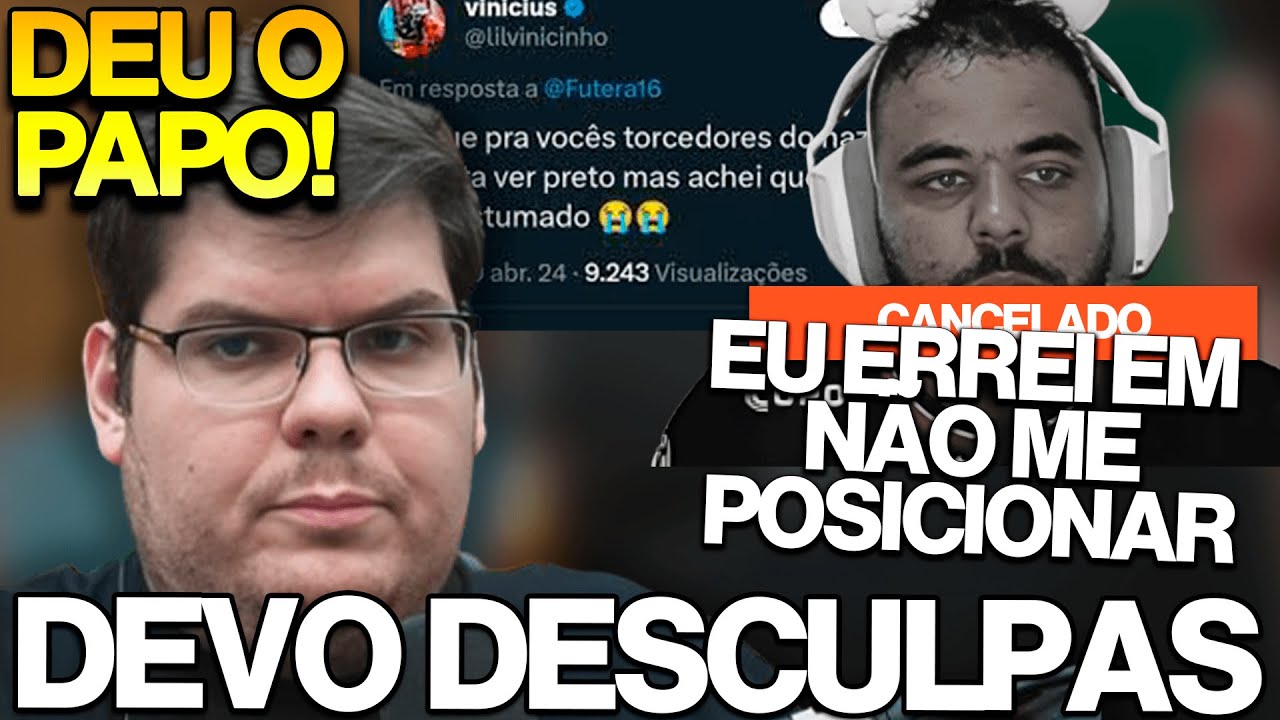 CASIMIRO COMENTA SOBRE CASO LIL VINICINHO E PEDE DESCULPAS