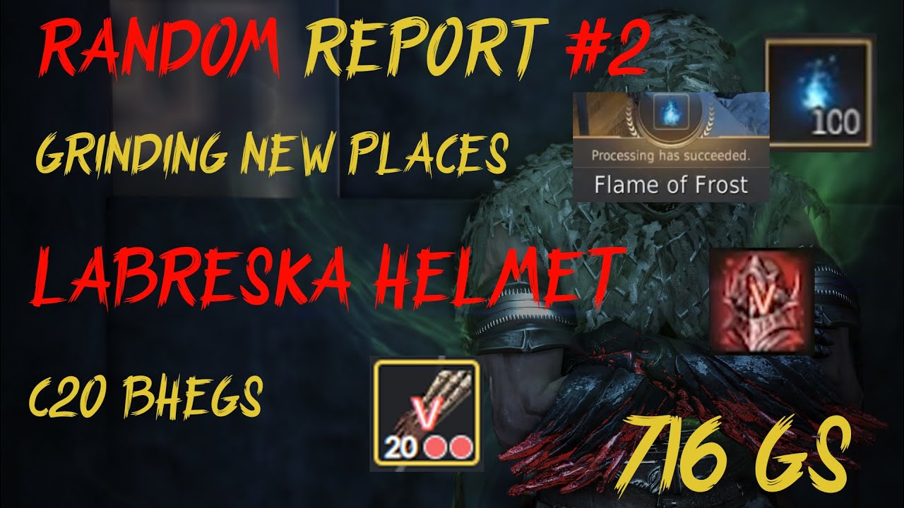 The Ghillie Striker - Random Report #2 - Labreska Helmet - Reaching 716 GS