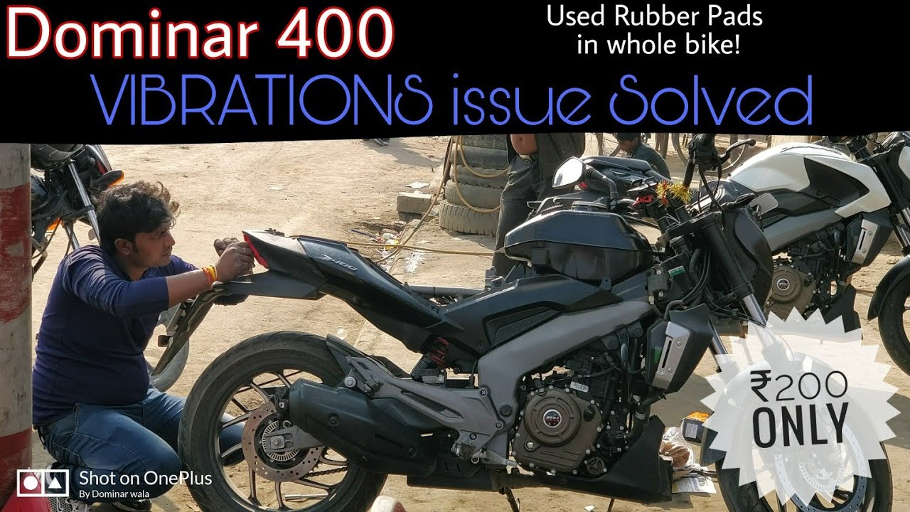 Dominar 400 Vibrations issue solved in ₹200 || Installed Rubber Pads || Cheapest Solution