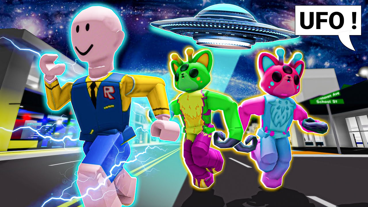 ROBLOX Brookhaven RP - Funny Moments // Aliens Come To Brookhaven 🏡RP