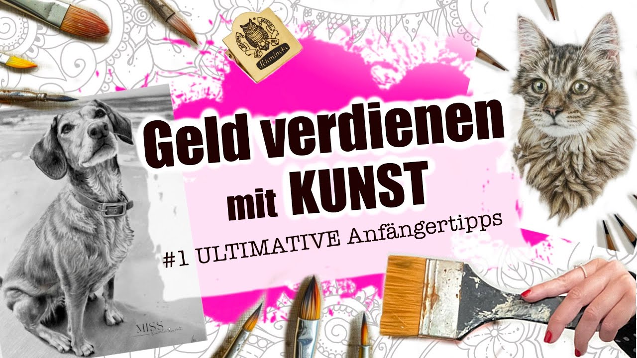 GELD VERDIENEN mit KUNST | TEIL 1: Ultimative Anfängertipps | Gewerbeanmeldung und erste Schritte