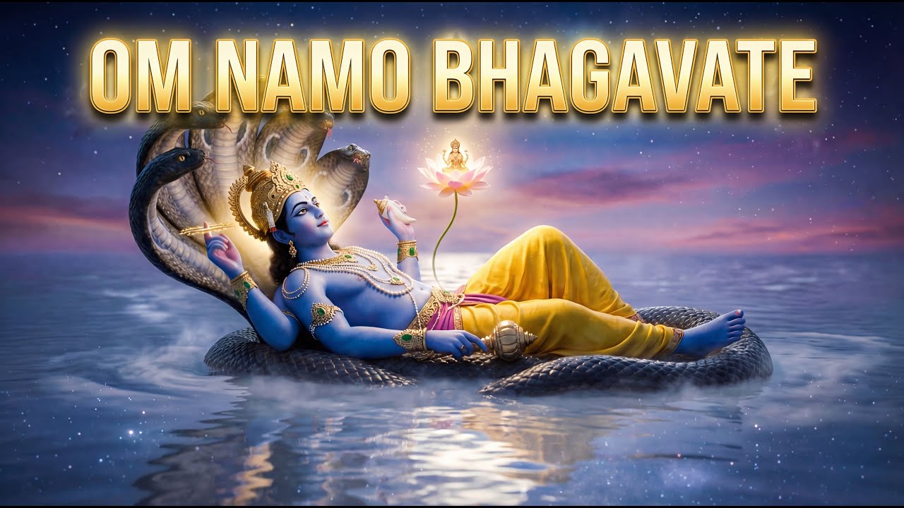 🕉️ Om Namo Bhagavate Vasudevaya | Deep Meditation Mantra for Peace & Sleep