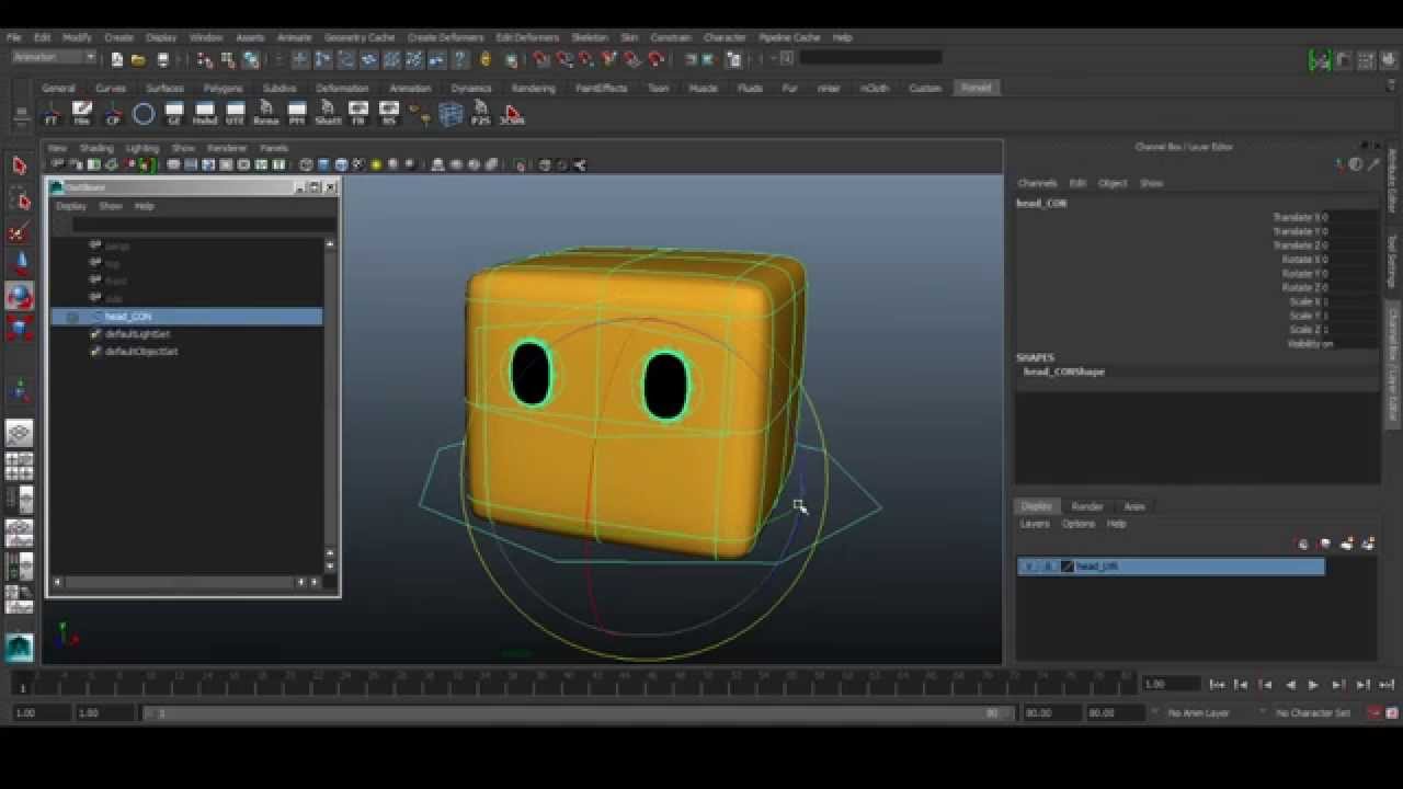 Maya 2D Eyes Rig Tutorial (Part 1)