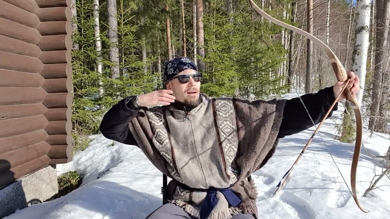 Traditional Archery, Part 6: The draw length and the anchor point.