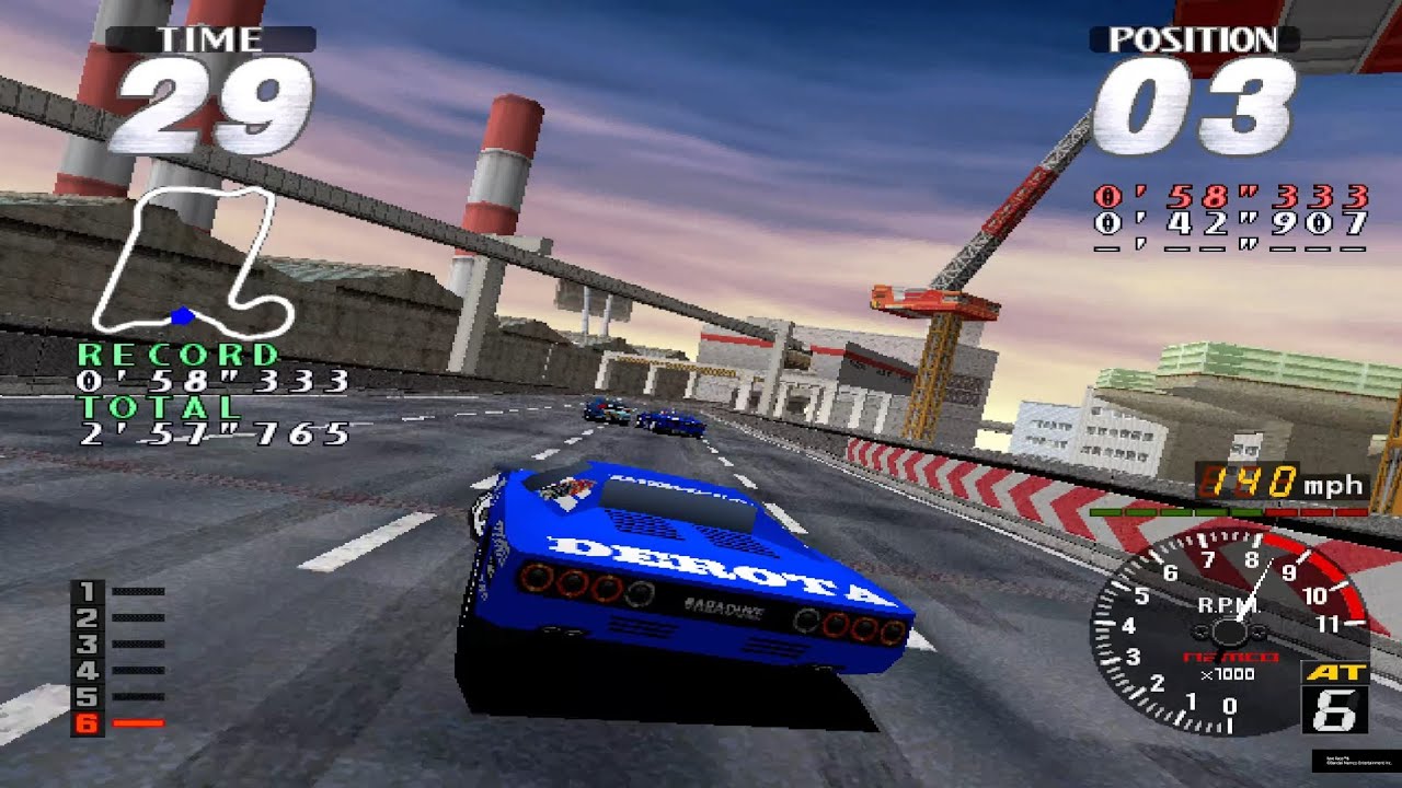 Arcade Archives 2 Rave Racer (DX MODE) my run in CITY/INTERMEDIATE in 2'55''956