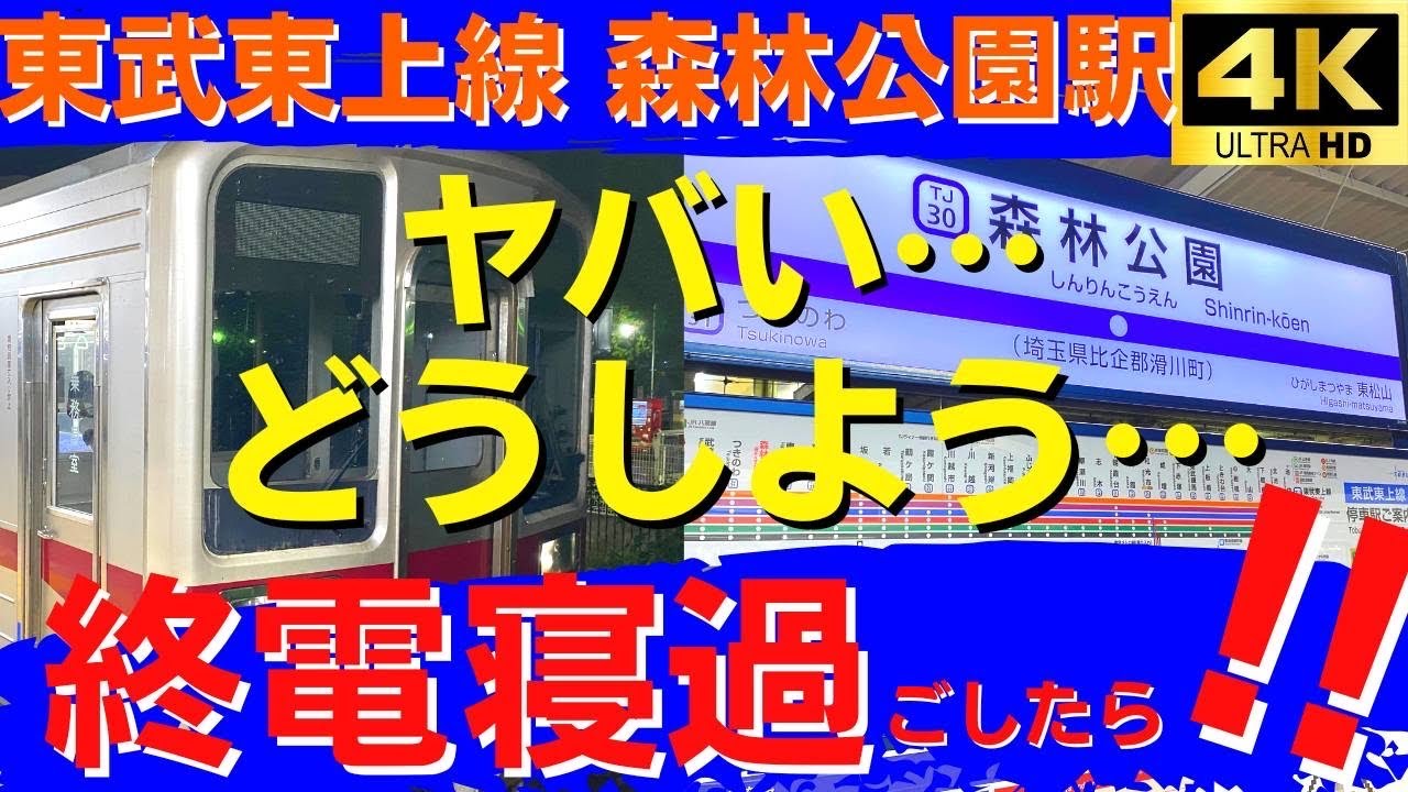 【終電寝過ごし検証シリーズ】vs 東武東上線森林公園駅