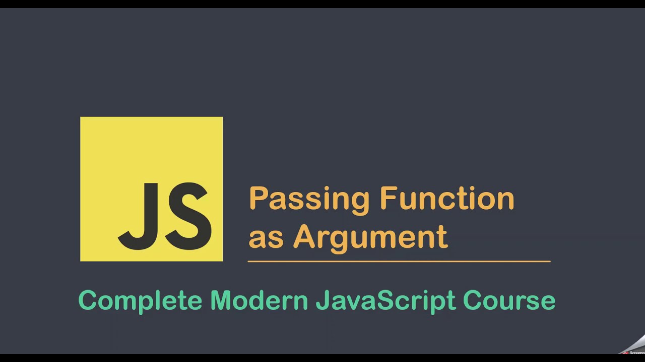 Passing function as argument