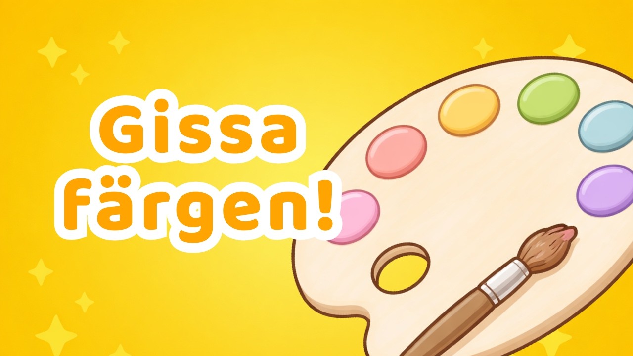 Gissa färgen 🎨 | Lär dig färger | Svensk barnvideo