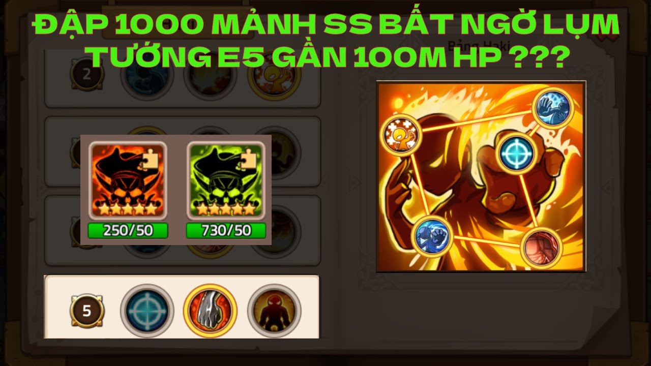 Huyền thoại hải tặc - Đập 1000 MẢNH SS bất ngờ lụm TƯỚNG E5 gần 100M HP ???