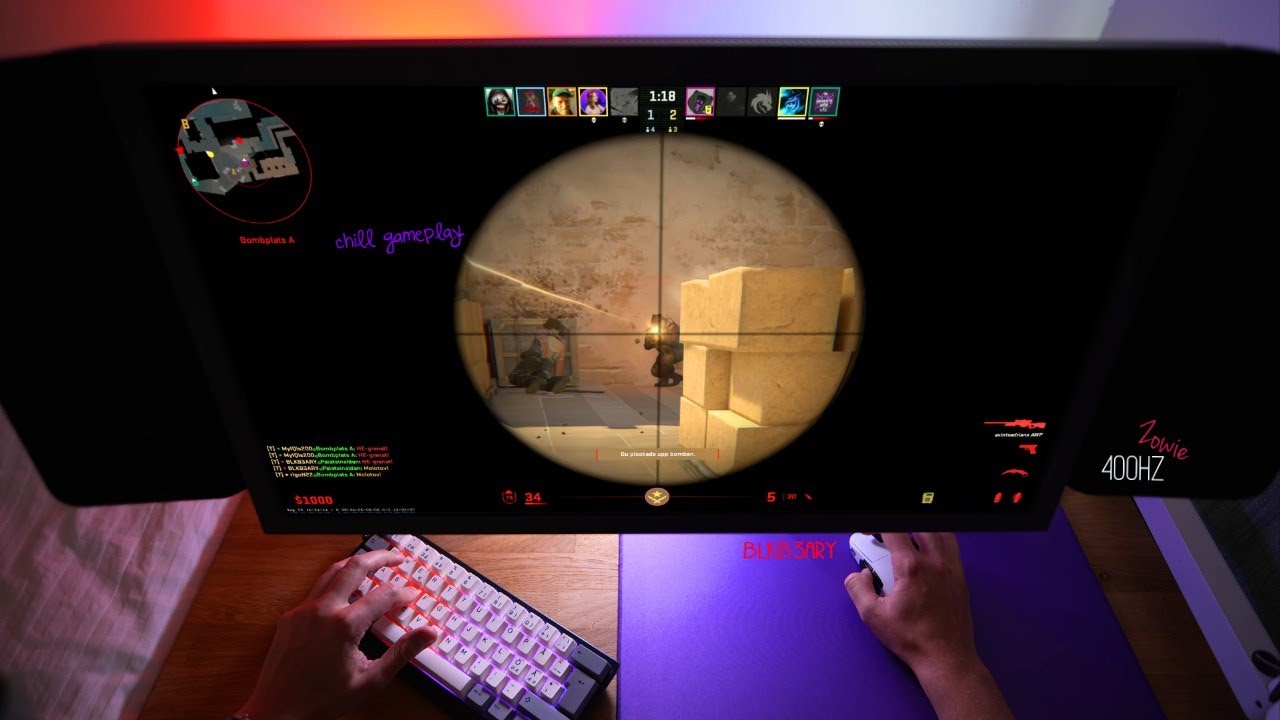CS2 Mirage - FaceIt 3 ELO 779 - Chill Gameplay - Zowie 400hz monitor - 4K 60Hz