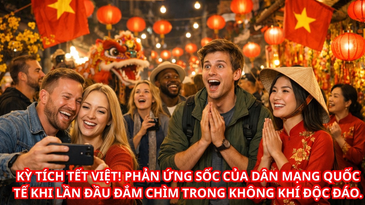 KỲ TÍCH TẾT VIỆT! PHẢN ỨNG SỐC CỦA DÂN MẠNG QUỐC TẾ KHI LẦN ĐẦU ĐẮM CHÌM TRONG KHÔNG KHÍ ĐỘC ĐÁO.