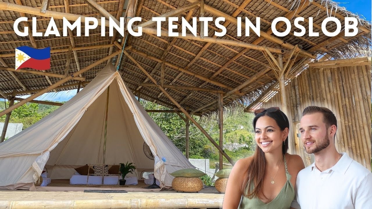 Setting up our Glamping tents! Oslob ⛺️🇵🇭