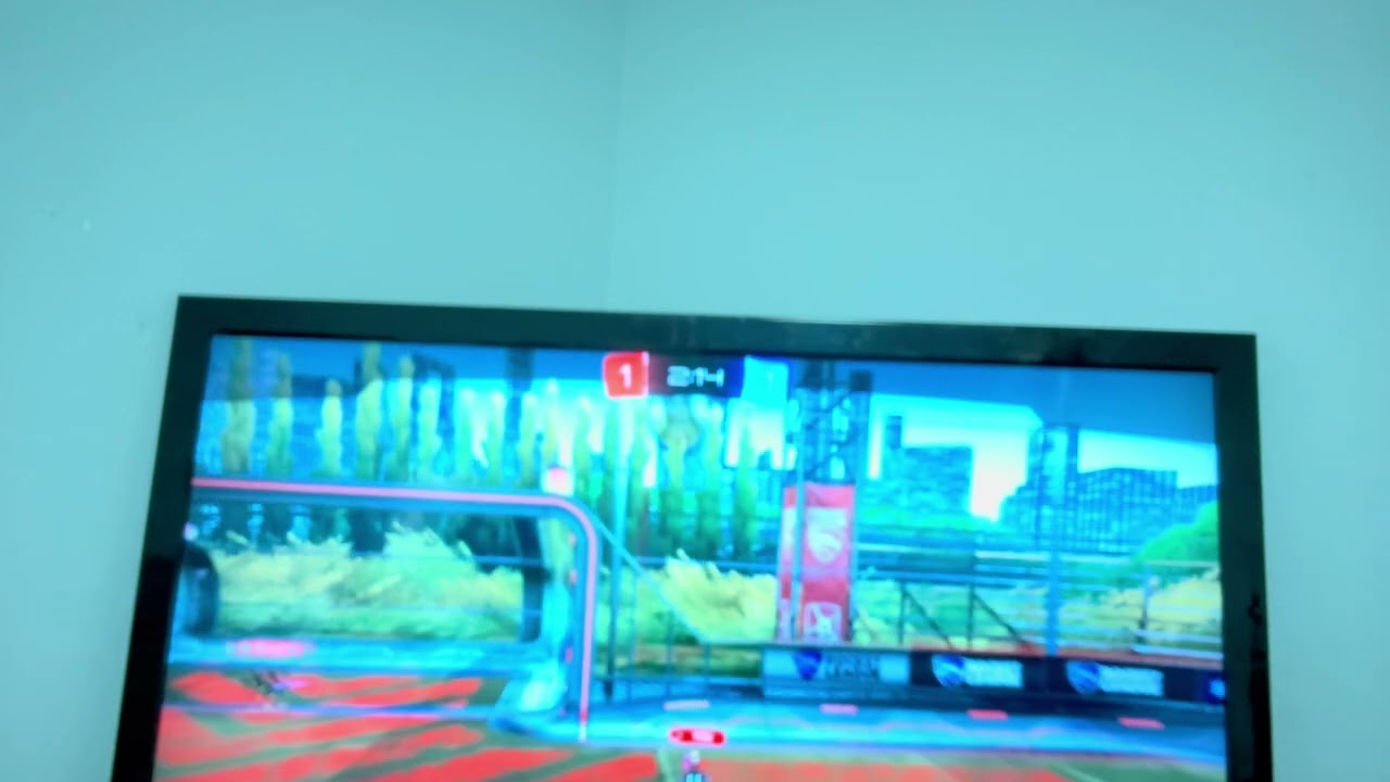 Playing Rocket League with my cousin Corbin