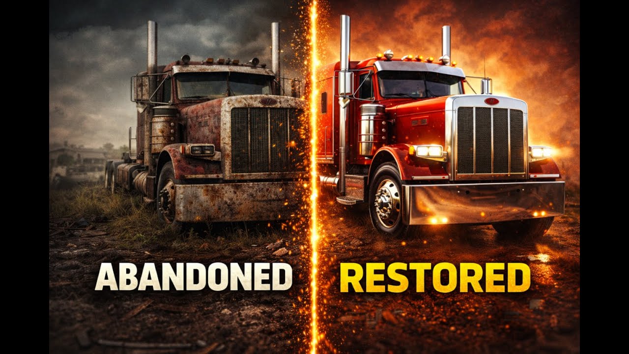 ASMR Full Restoration of Abandoned Red Peterbilt 379 (1994)  From Junkyard Wreck to Better-Than-New
