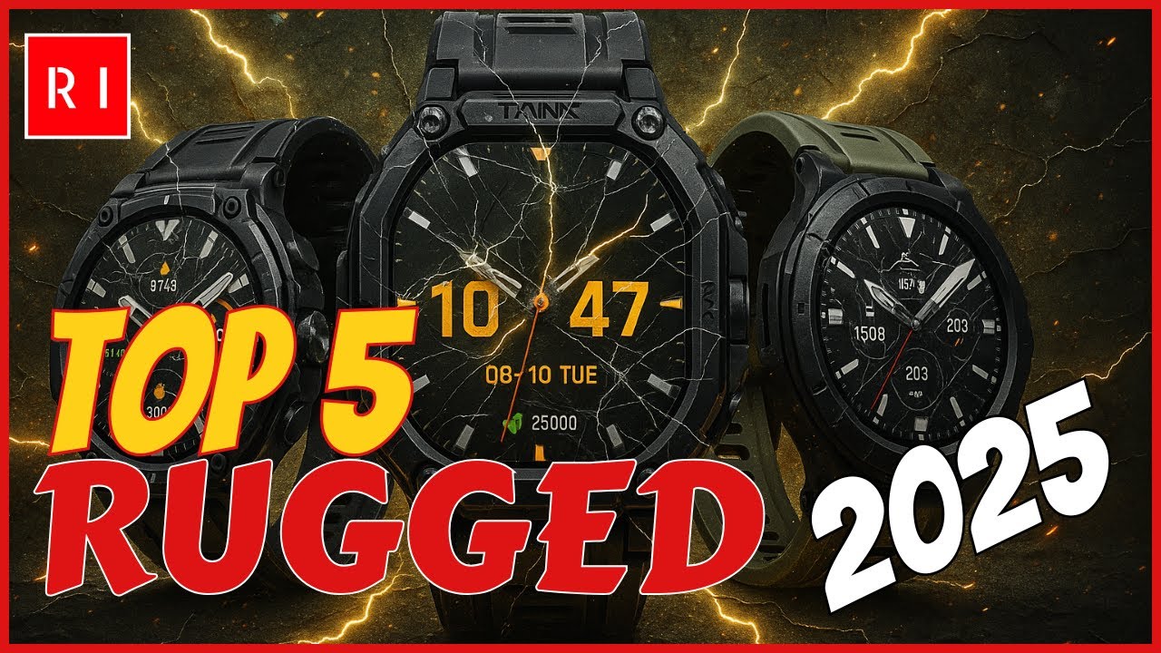 TOP 5 Smartwatches Tácticos y Baratos 2025 | ¡Resistentes, con GPS y linterna!