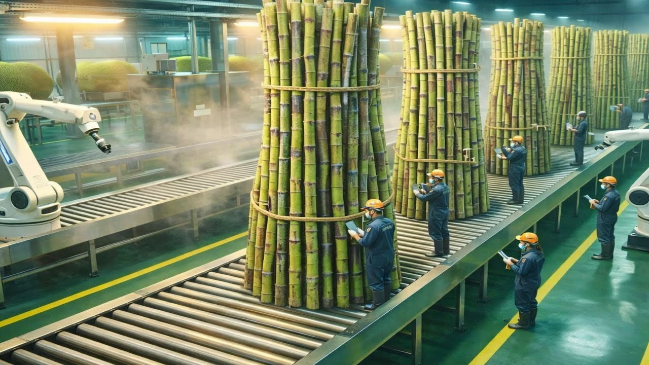 Inside a Modern Sugarcane Juice Factory – From Fresh Cane to Premium Bottled Juice (Full Process)