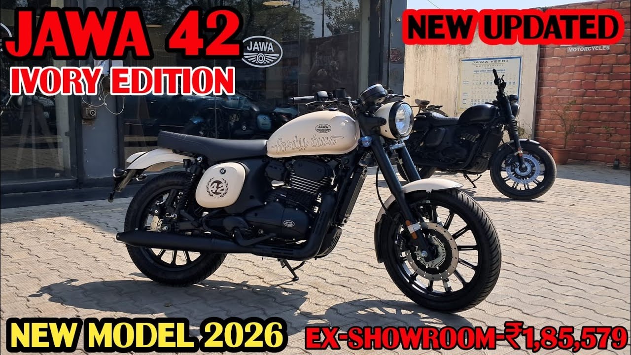 New Launch Jawa 42 ivory edition Full detailed Walkaround Review 2026