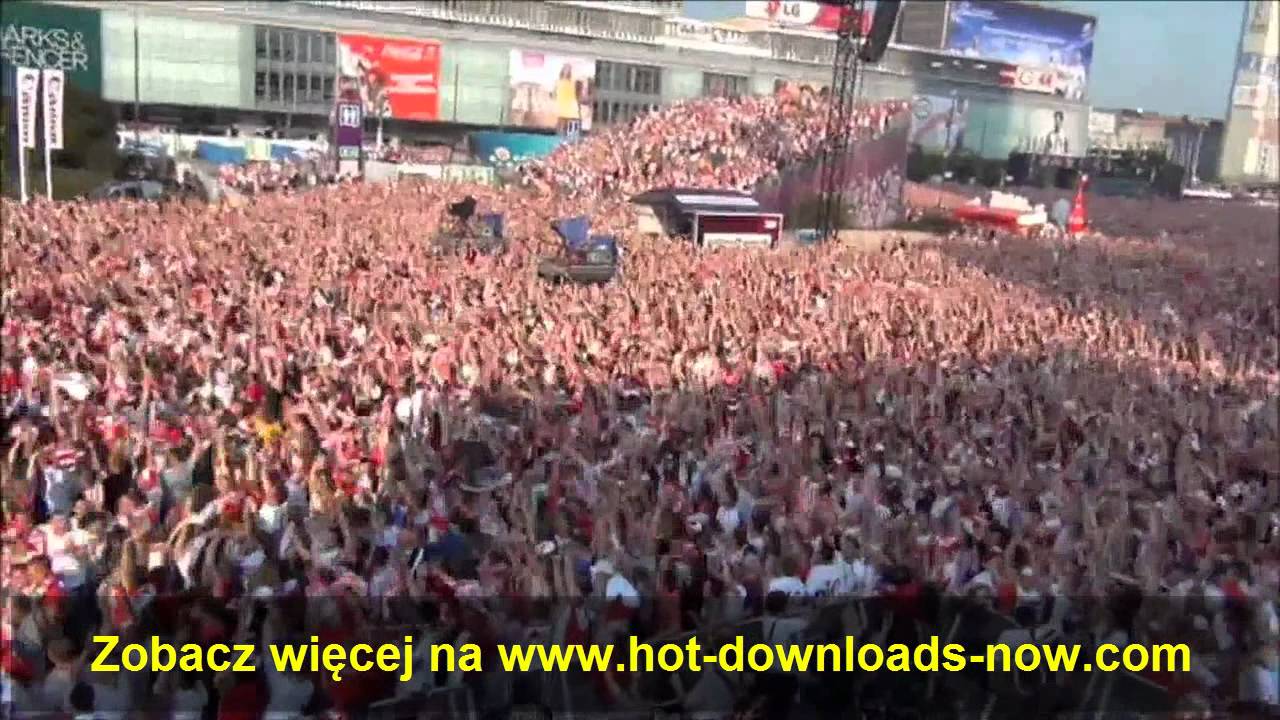 (HD)Eksplozja radości po golu Polska - Grecja (140tys. ludzi w Strefie Kibica w Warszawie)!