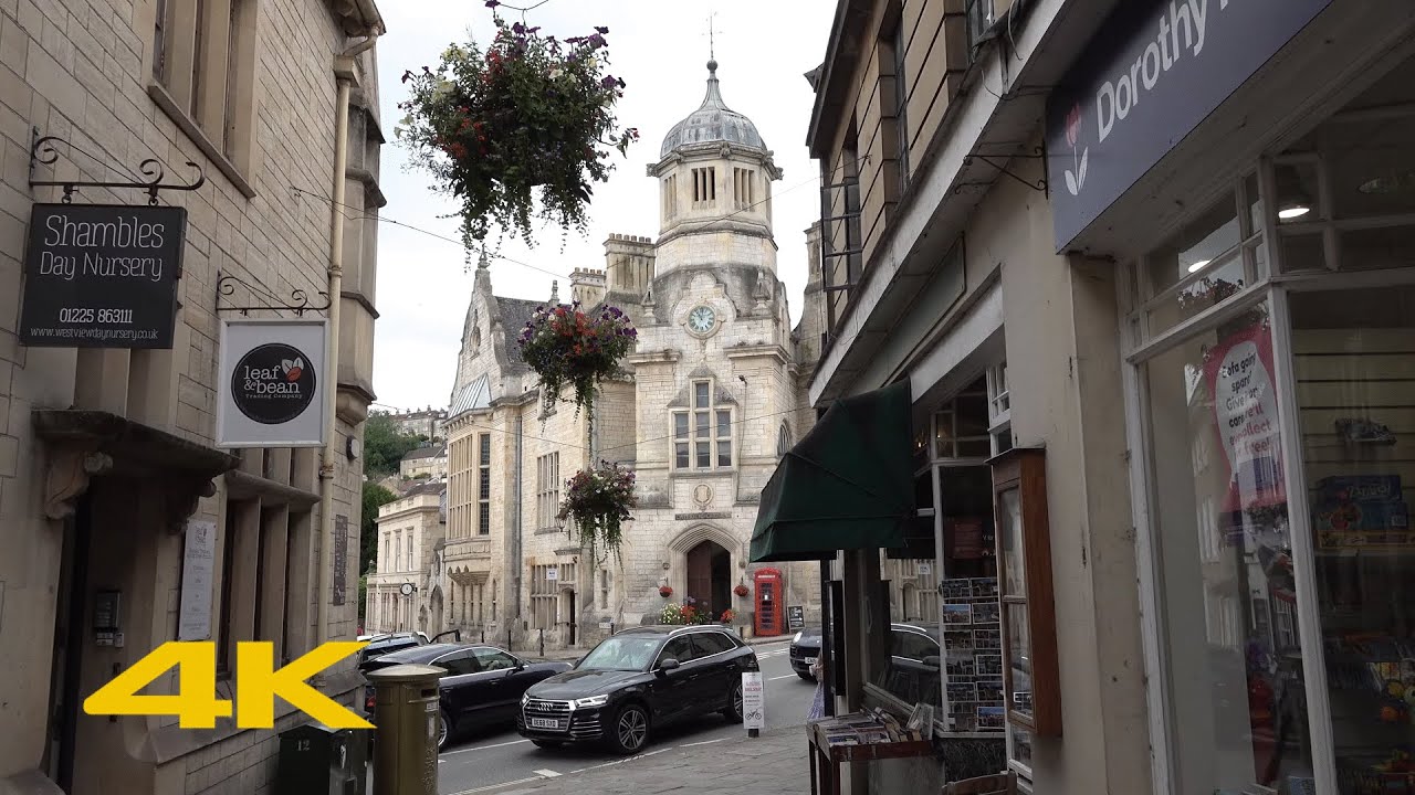 Bradford on Avon Walk: Town Centre【4K】