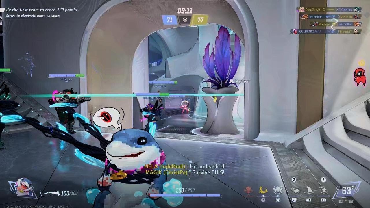 Marvel Rivals - Jeff the Land Shark Jeff's Little Trick MVP Screen