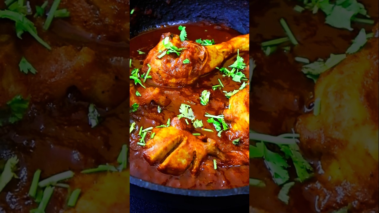 🔥 Chicken Drumsticks in Red Masala Gravy 😋 #shorts
