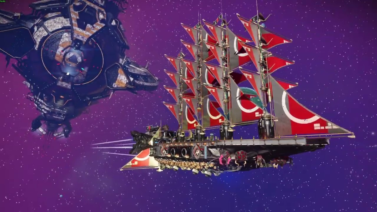 No Man's Sky | Pirate Man O' War Corvette Spaceship