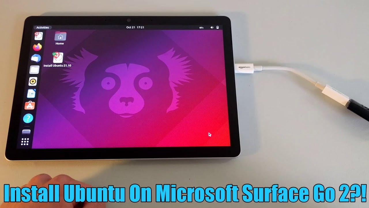 Как установить Ubuntu на Microsoft Surface Go 2 (и загрузиться с загрузочной USB-флешки Ubuntu)
