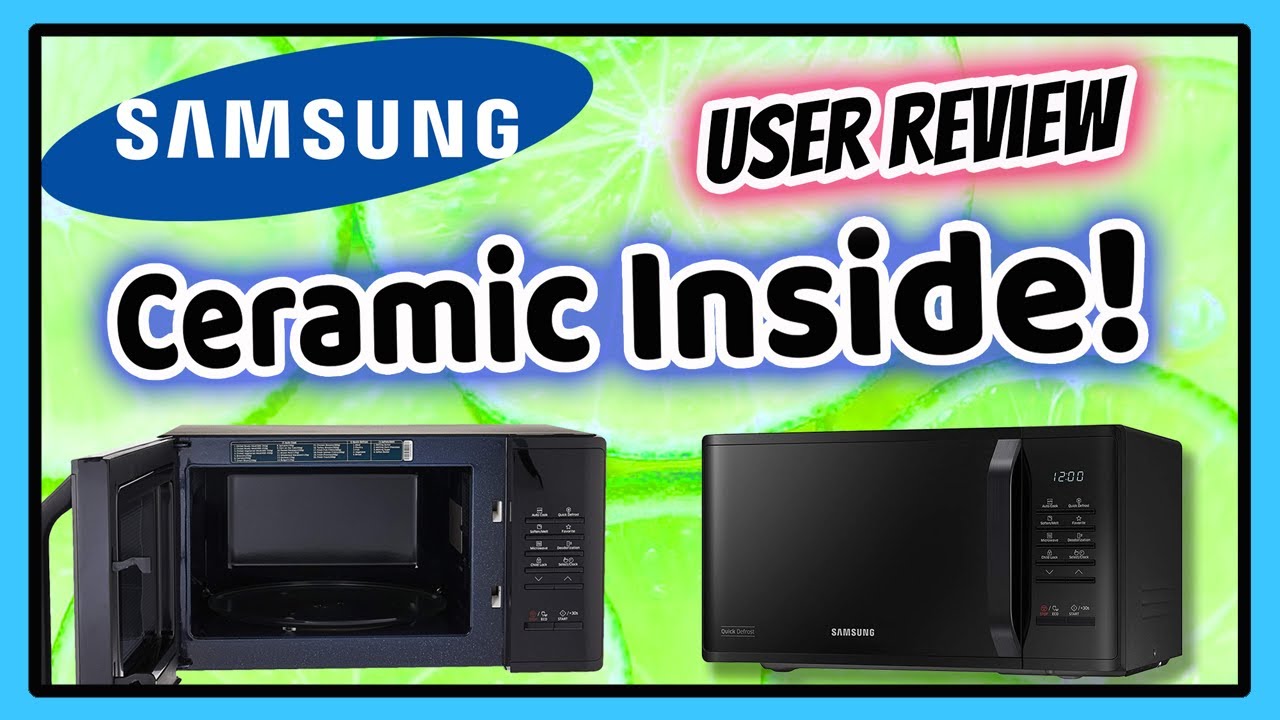 ✅ Samsung MICROWAVE Oven [CERAMIC INSIDE] How to Use, ⭐SET TIME, Review, Unboxing (MS23K3513AK/SP)