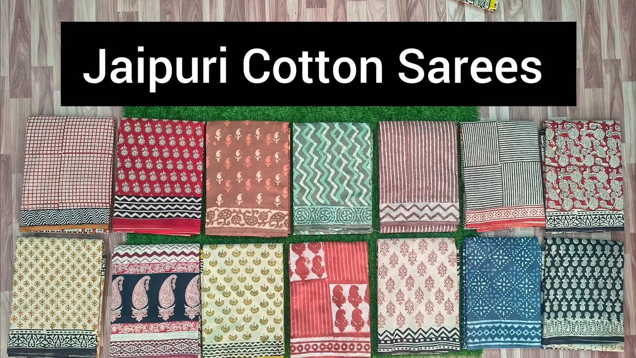 15-Sarees Collection BAGRU Jaipuri🍂Printed Pure Cotton Mul Mul Saree 🥻 9887665140