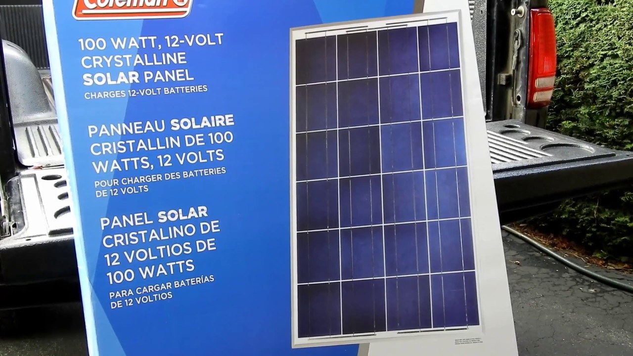 Coleman Solar 100watt vs 40watt plus controllers