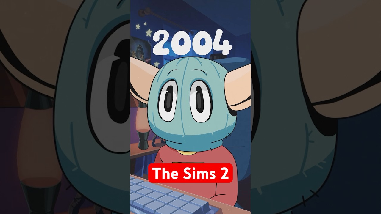 It&rsquo;s 2004 & you&rsquo;re playing The Sims 2 🏠 #thesims #nostalgia #animation #sims #2000s #pcgaming
