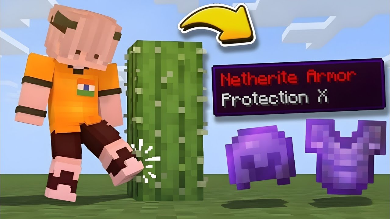 Minecraft, But Damage Gives OP Items...
