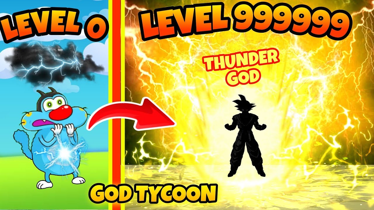 OGGY Became LIGHTNING ⚡ God Zeus in God Tycoon Roblox | Roblox Tycoon Game