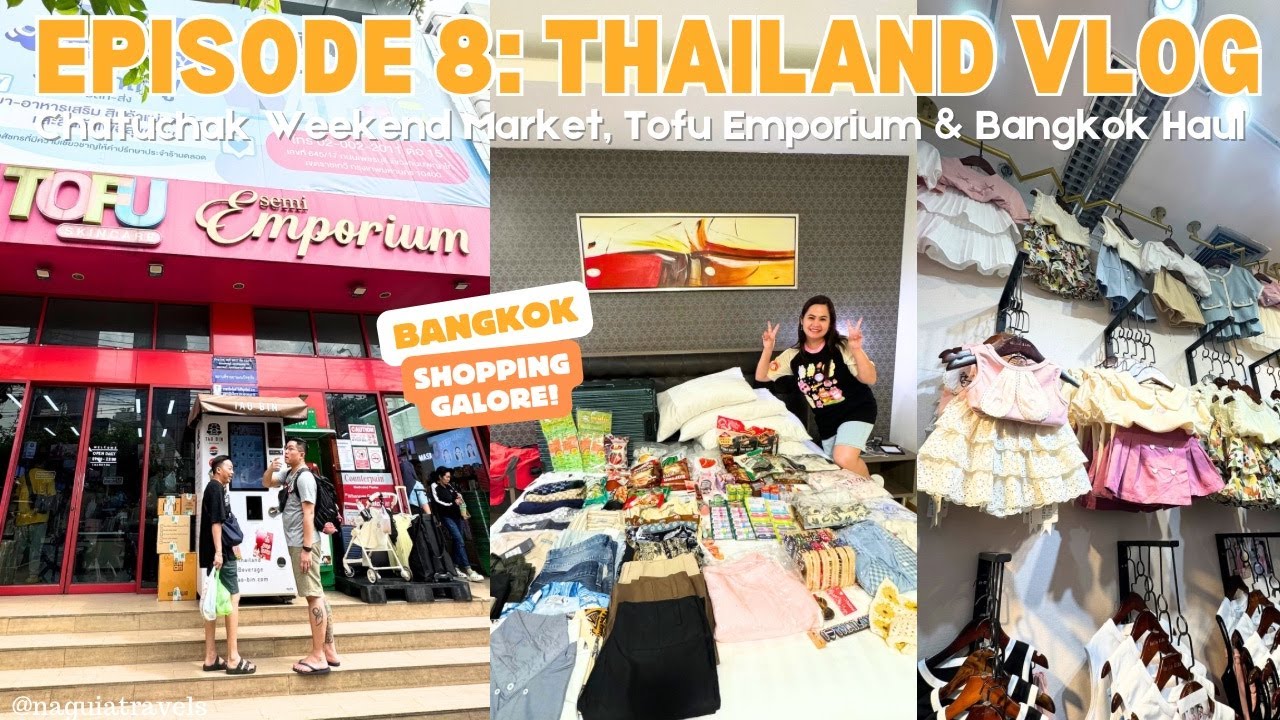 Bangkok Haul 🛍 | Chatuchak Market Finds & Viral Tofu Skincare | Thailand Vlog