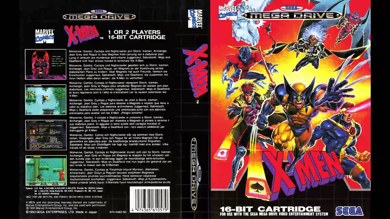 X-Men Complete Soundtrack OST Sega Genesis