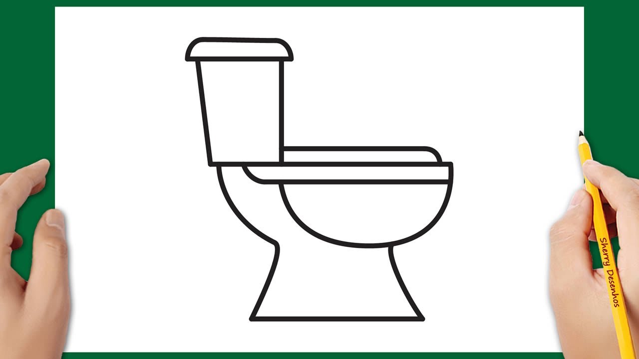 Como desenhar um vaso sanitário