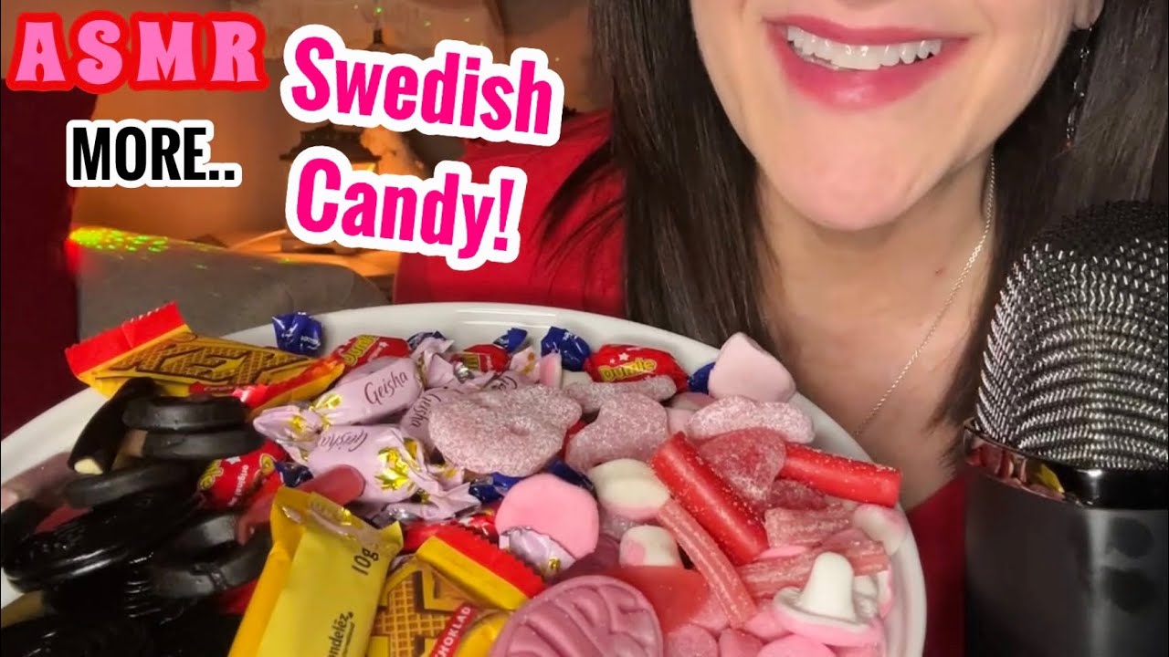 ASMR SWEDISH CANDY! Scandinavian Chocolates, BUBS Swedish Candy, Haribo Licorice! (Whispering)