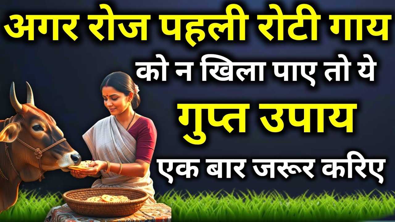 रोज पहली रोटी गाय को न खिला पाए तो ये गुप्त उपाय करिए | gau seva ki mahima