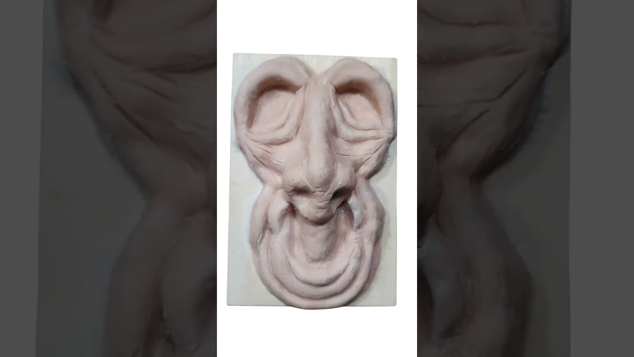 Another Weird Face Sculpture | Polymer Clay Horror Art Process