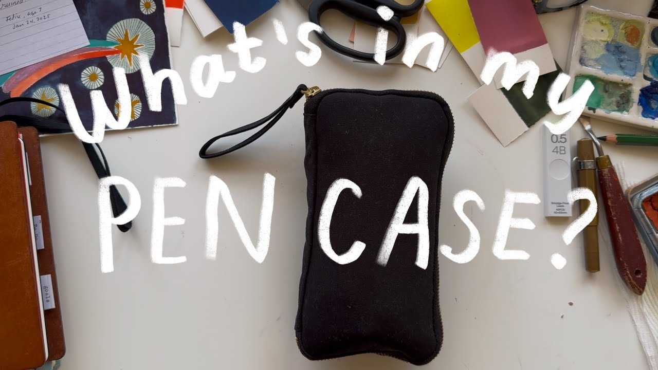 Just the essentials. 😉 Tools I carry in my hobonichi small drawer pen pouch