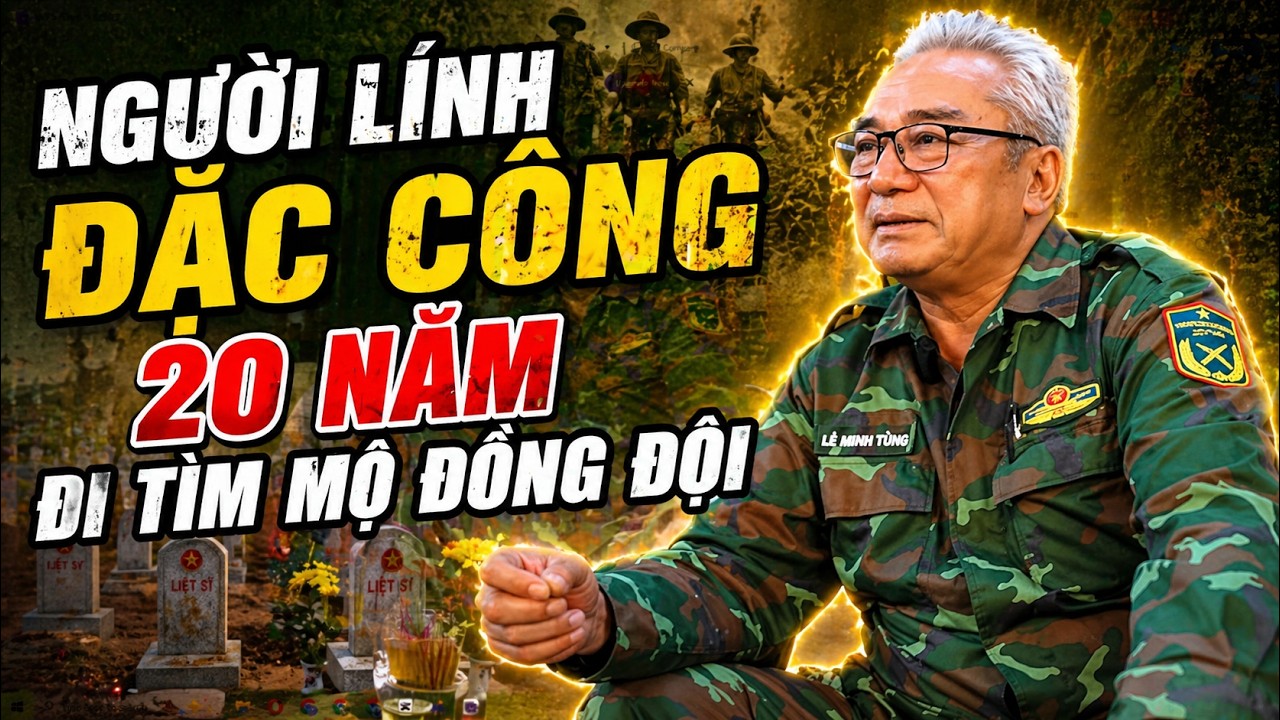 NGƯỜI LÍNH ĐẶC CÔNG NĂM XƯA VÀ HÀNH TRÌNH 20 NĂM TÌM MỘ ĐỒNG ĐỘI