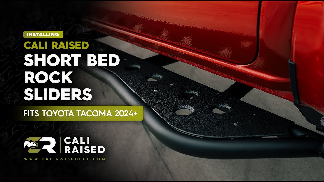 How To Install Rock Sliders on a 2024 + Toyota Tacoma | Cali Raised