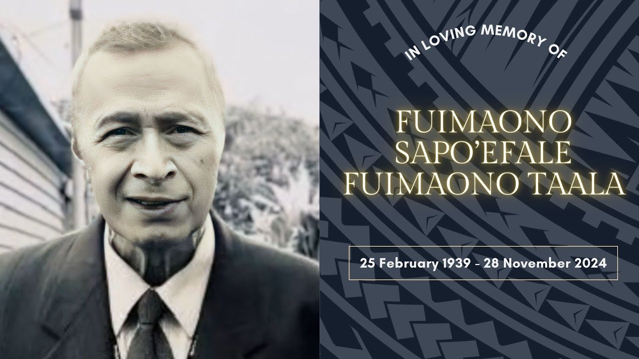 Funeral Service for Fuimaono Sapo'efale Fuimaono Taala