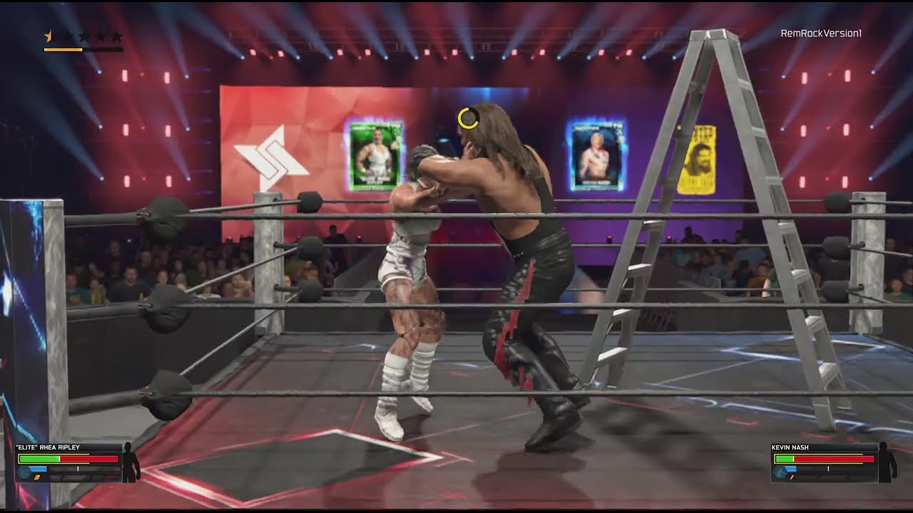 WWE 2K26 MyFaction card error. Elite Rhea Ripley vs Kevin Nash