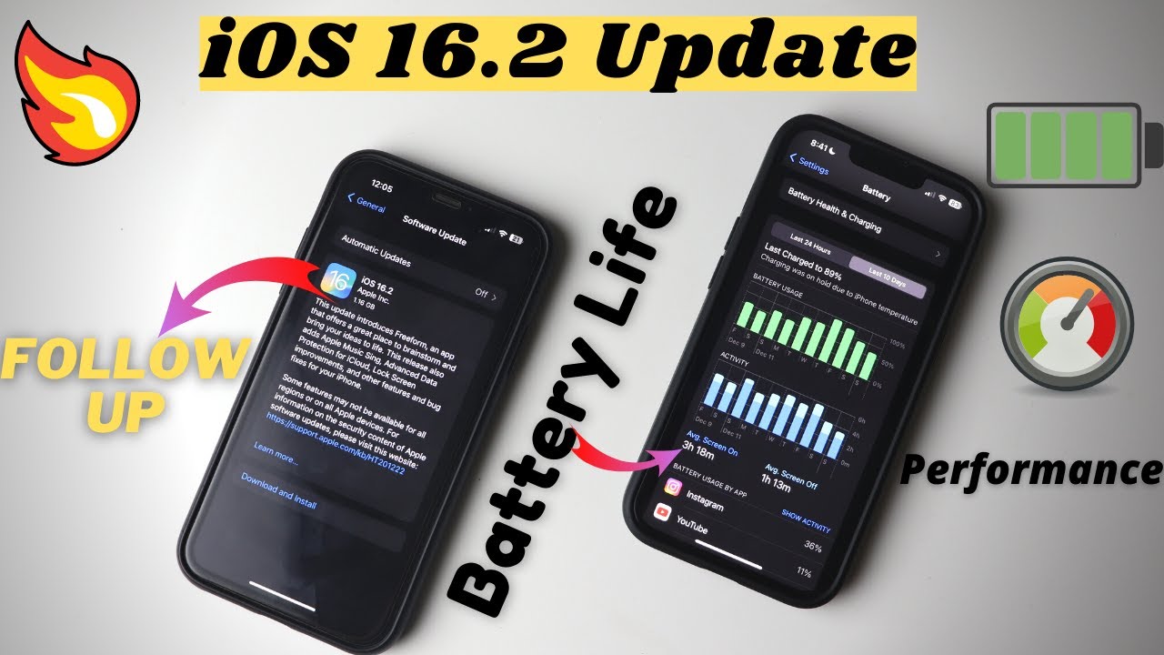 iOS 16.2 Update - Battery Life & Performance Review !
