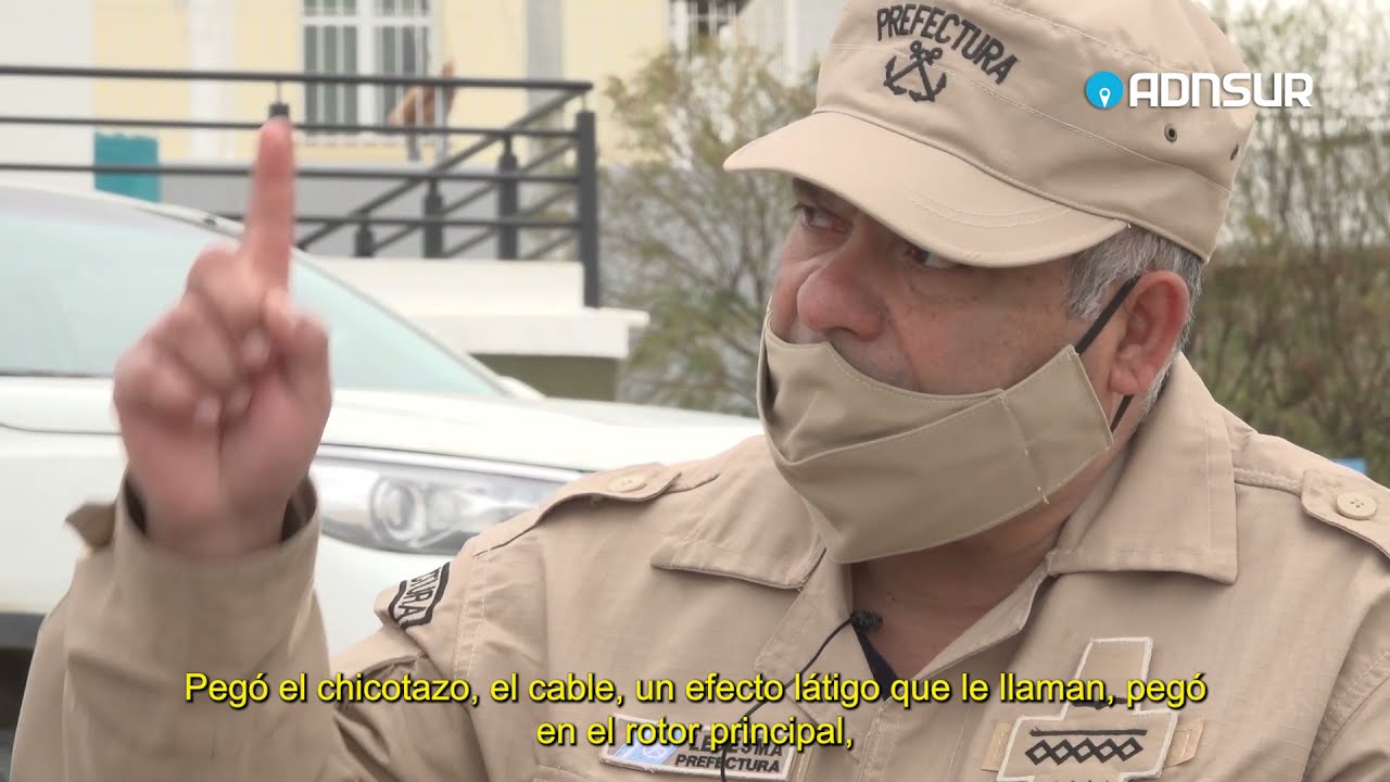 Expedientes Comodoro 🚁 El helicóptero de Prefectura de cayó al mar en plena tarea de rescate