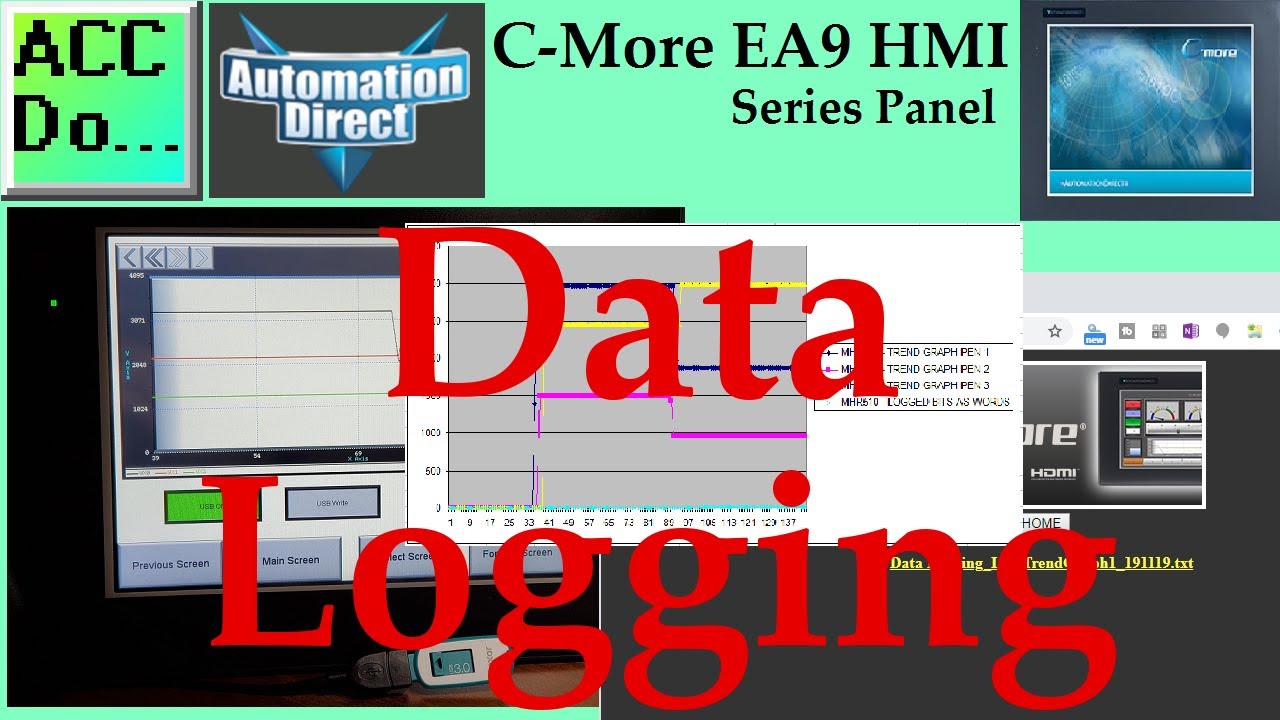 C-More EA9 HMI Series Panel Data Logging - Trend Graph