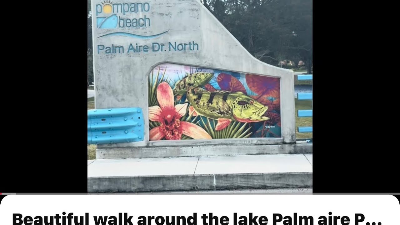 Beautiful walk around the lake Palm aire Pompano my new Residence 