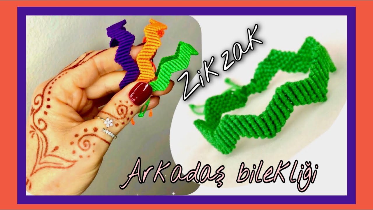 Zikzak bileklik/macrome bileklik/bracelet friendshipbracelets#iptenbileklikyapımı#zigzagbracelet#Dıy